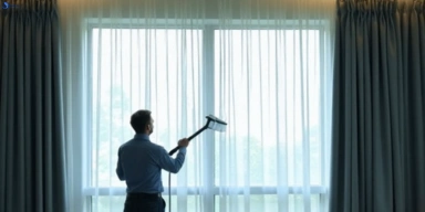 Commercial curtain steam cleaning service tarneit-vic hotels offices