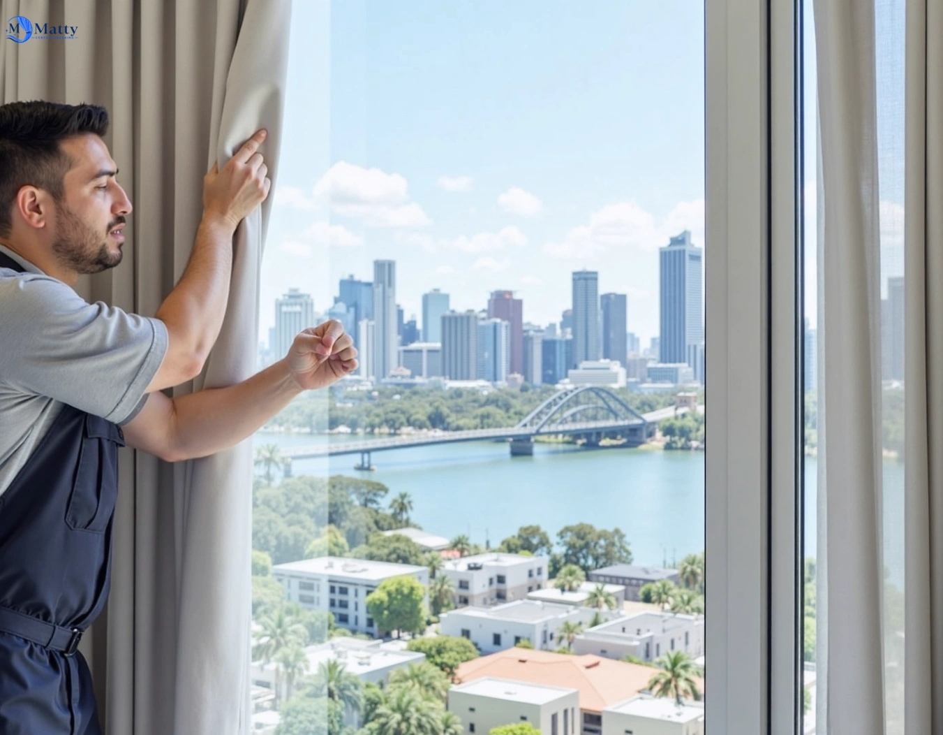 Professional curtain steam cleaning service tarneit-vic QLD by Matty Curtain Cleaning
